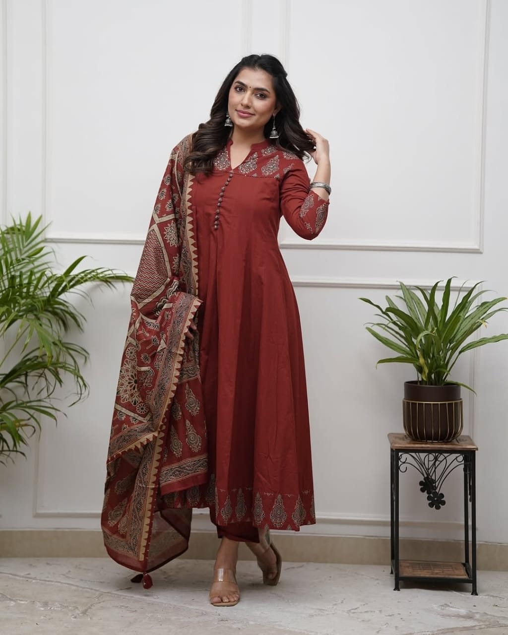Royal Charm Printed Suit Set
